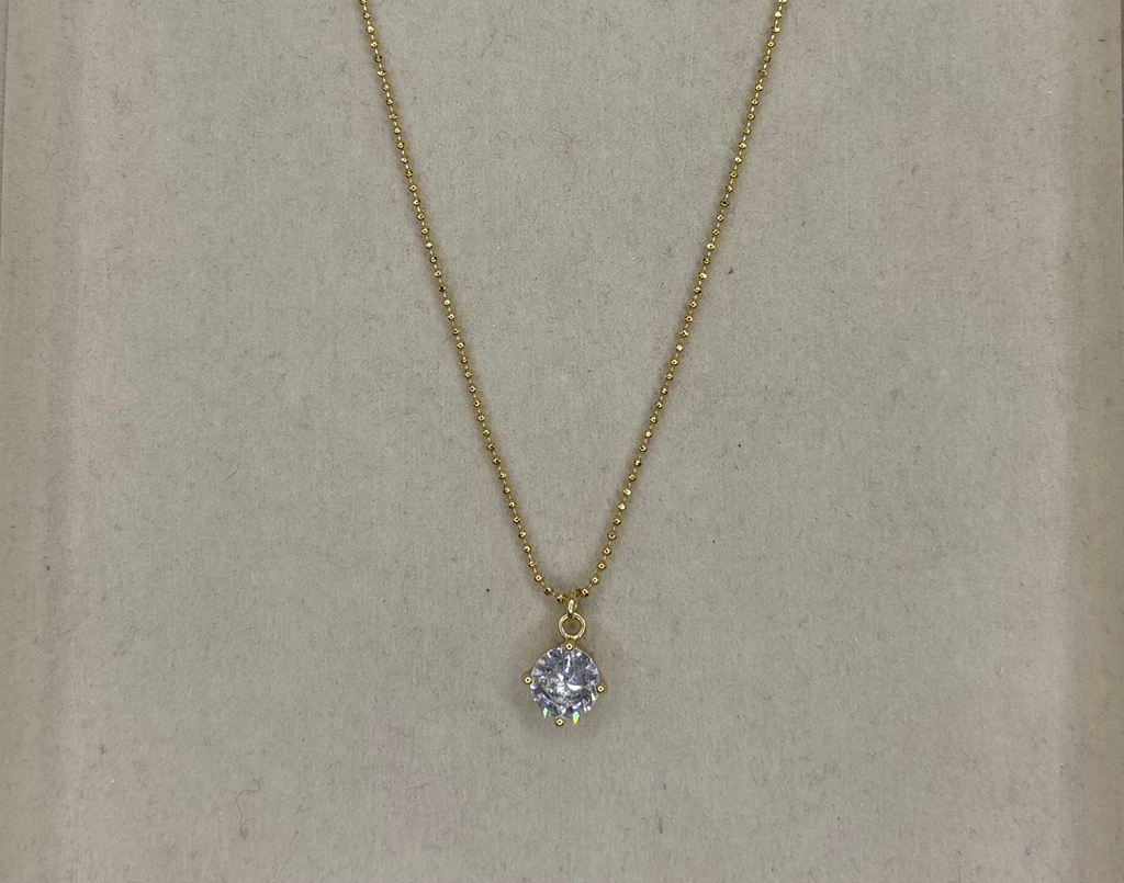 Collar Zirconia redonda