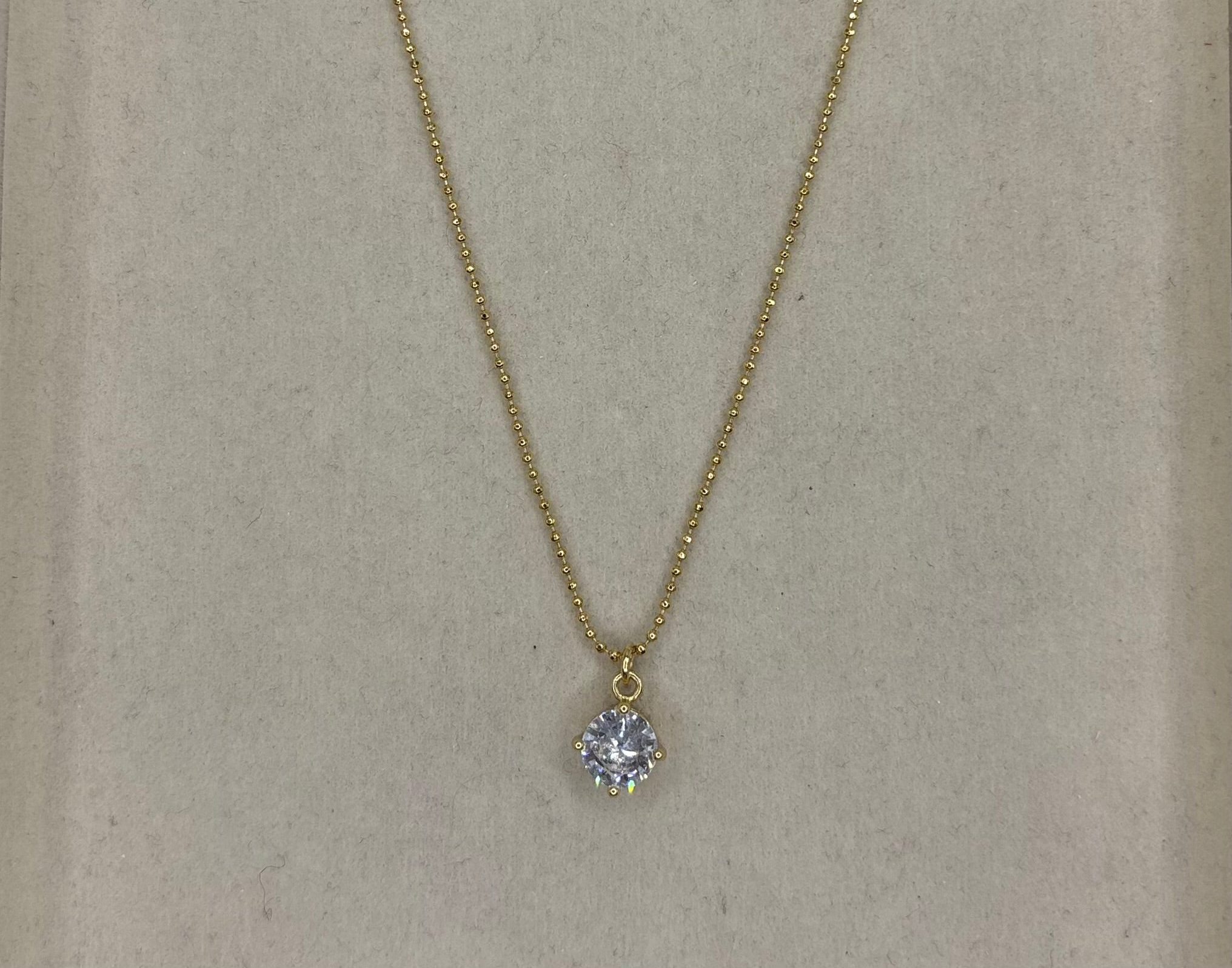 Collar Zirconia redonda