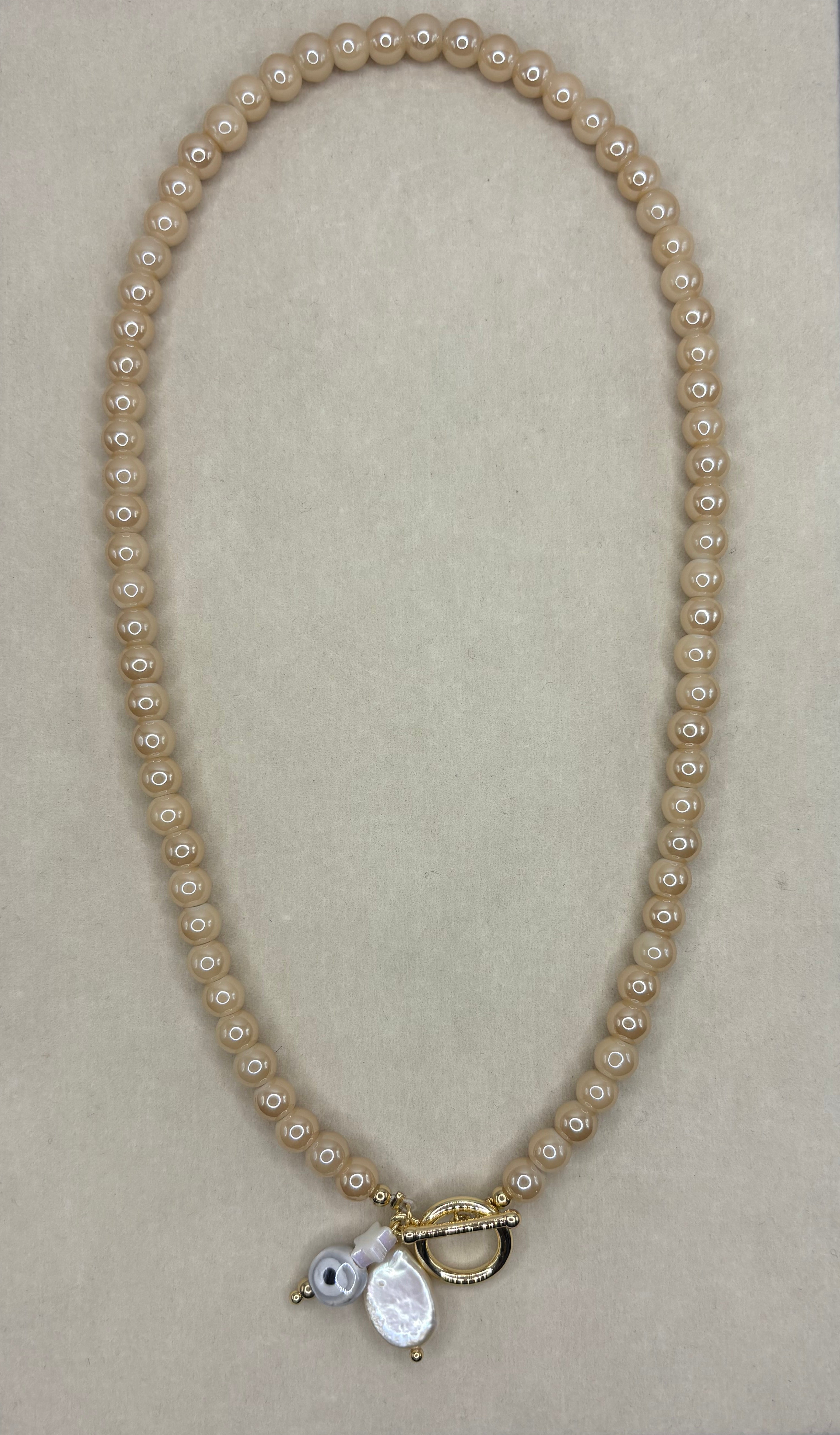 Collar Ojo turco con Perlas