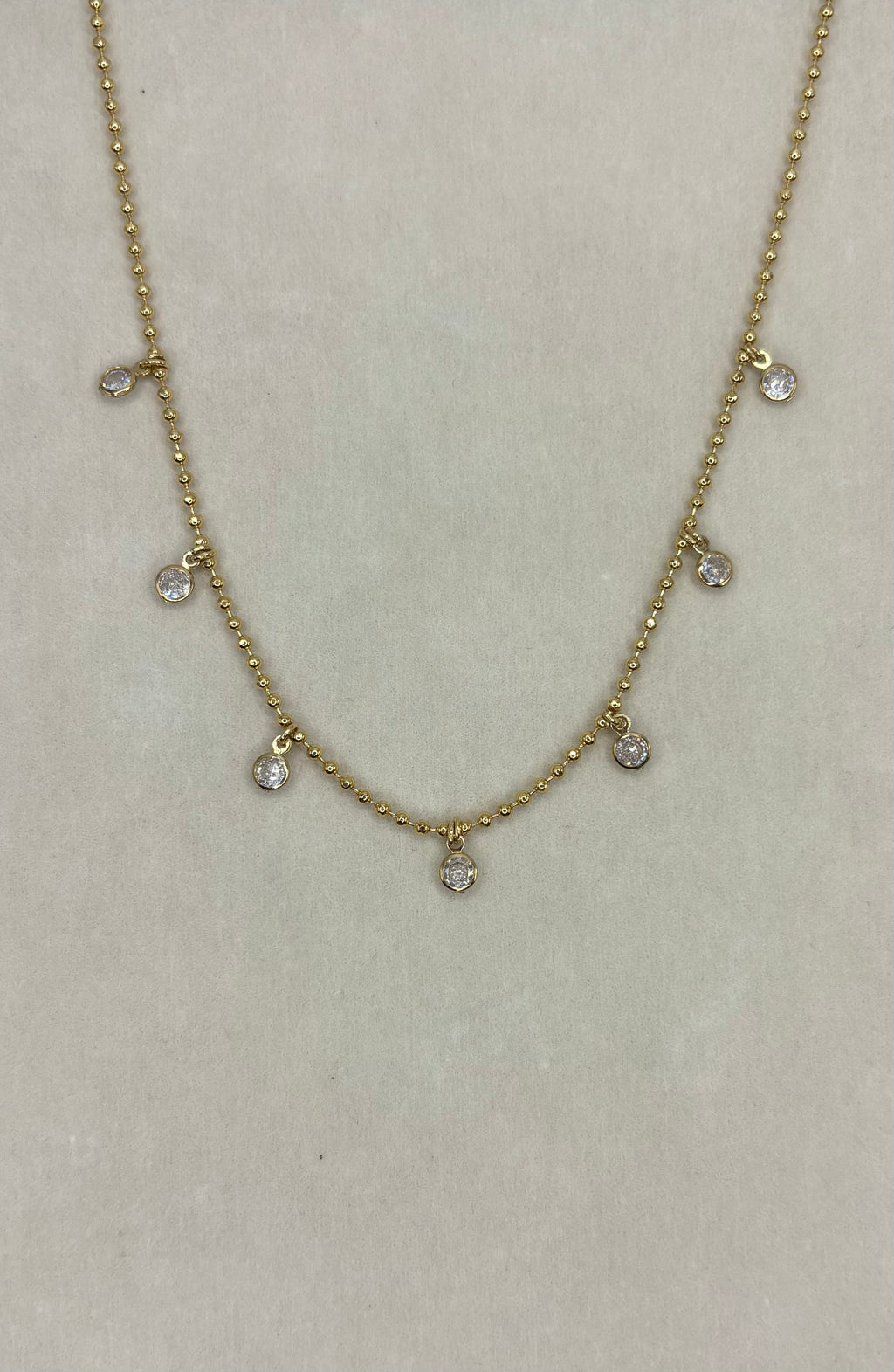 Collar Mini Round Bezel Zirconia