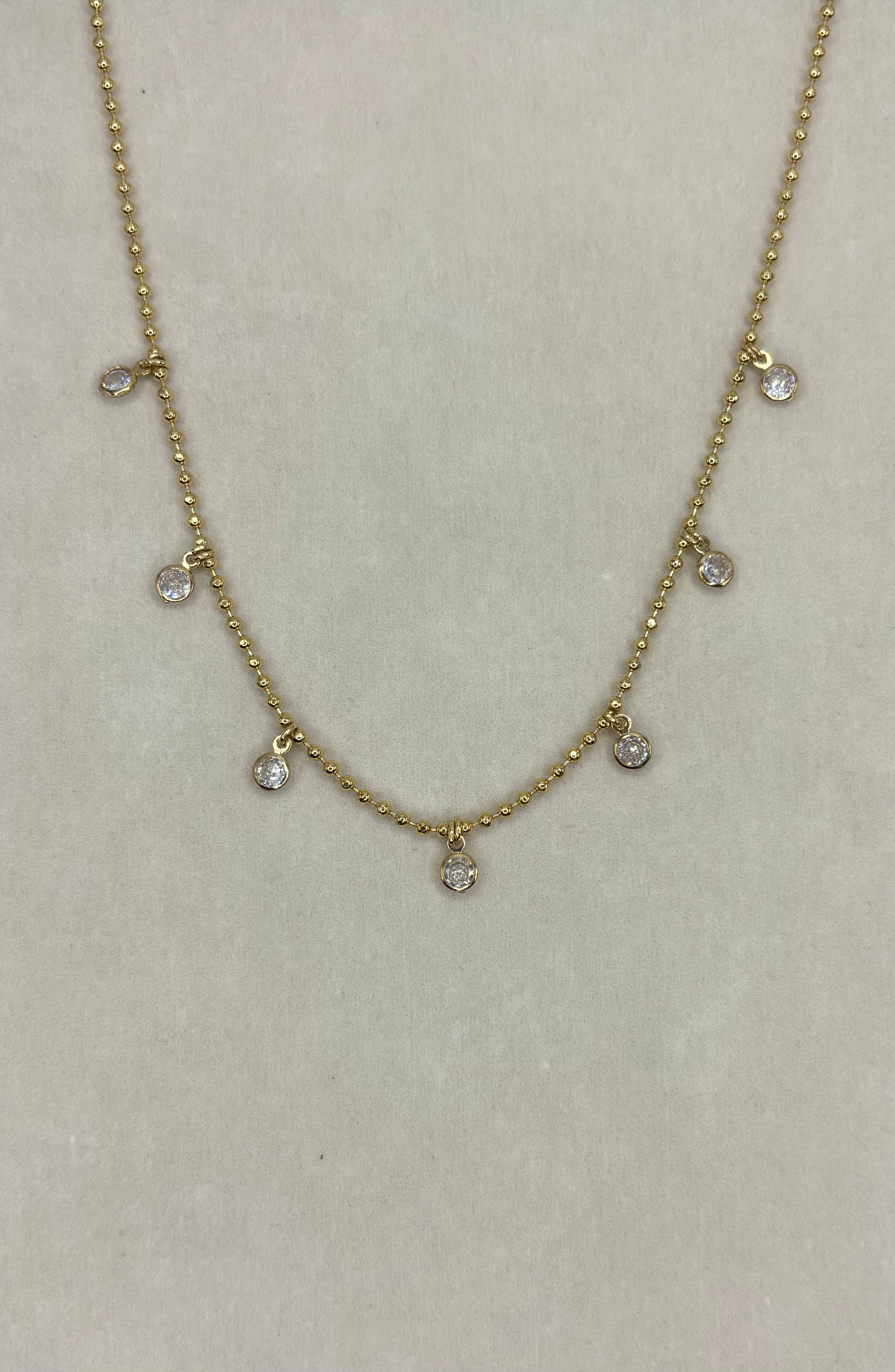 Collar Mini Round Bezel Zirconia