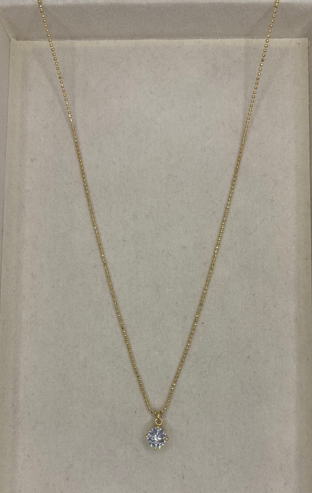 Collar Zirconia redonda
