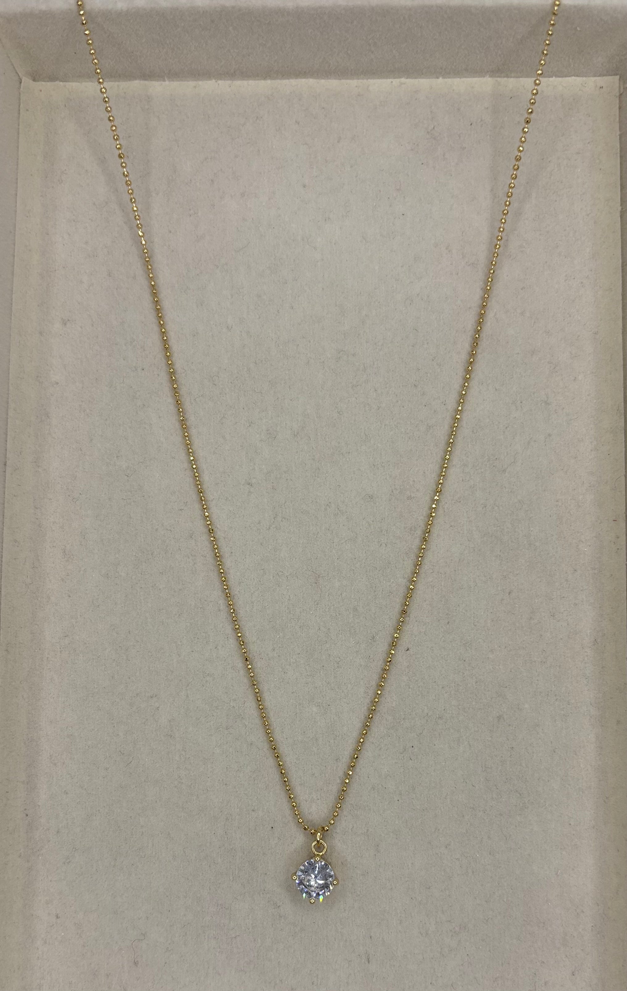 Collar Zirconia redonda