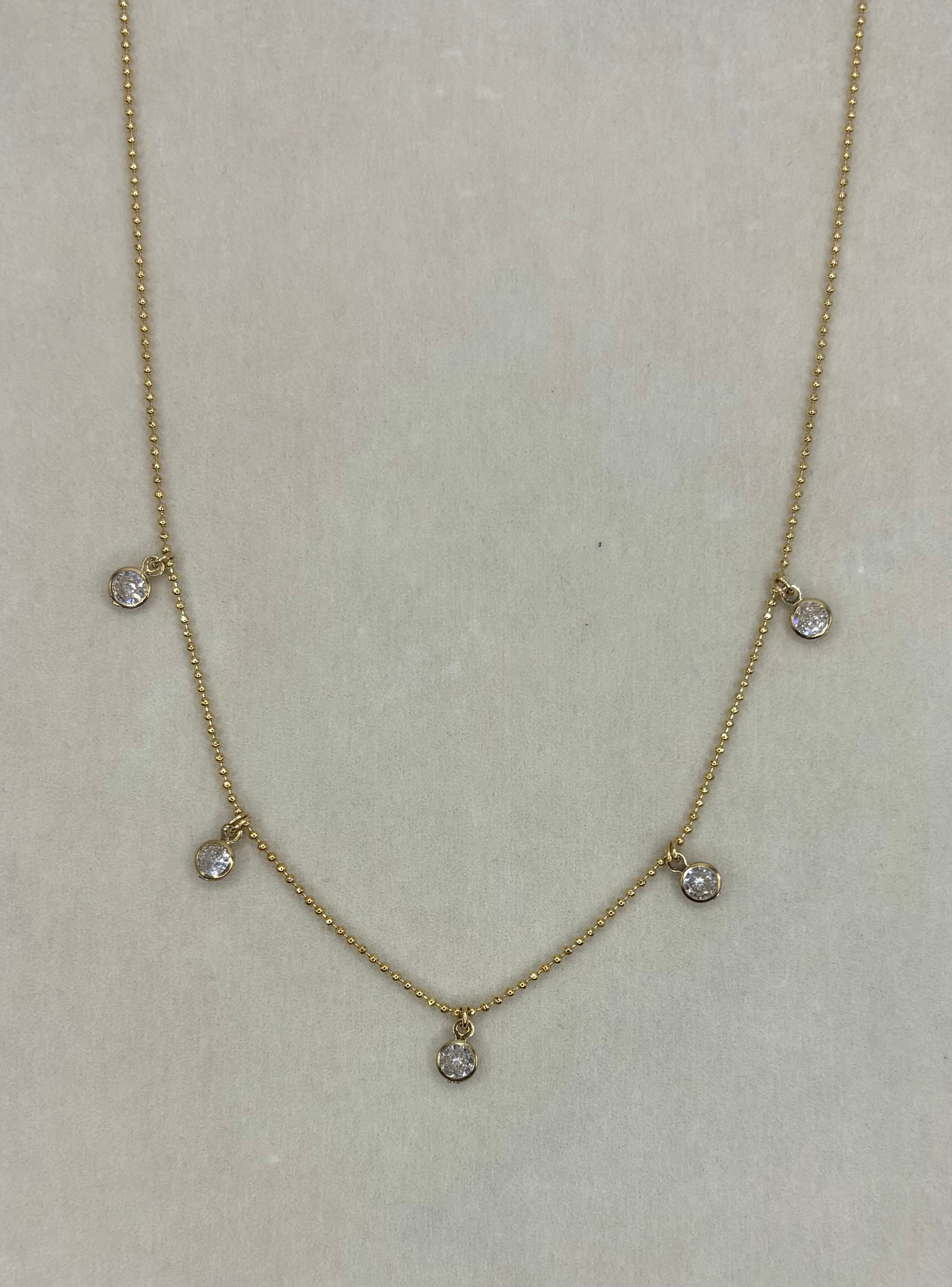 Collar Mini round bezel Zirconia