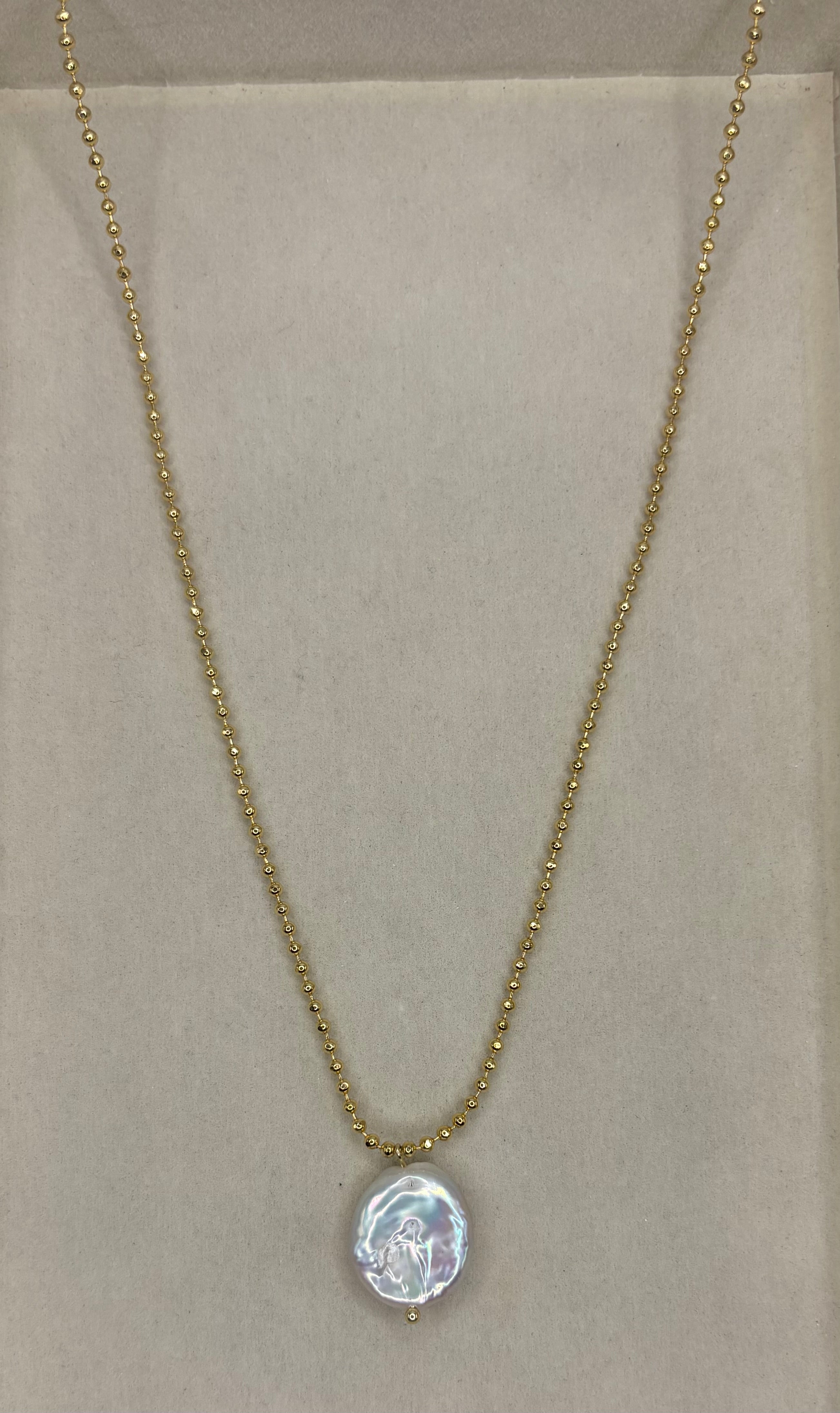 Collar Perla solitaria