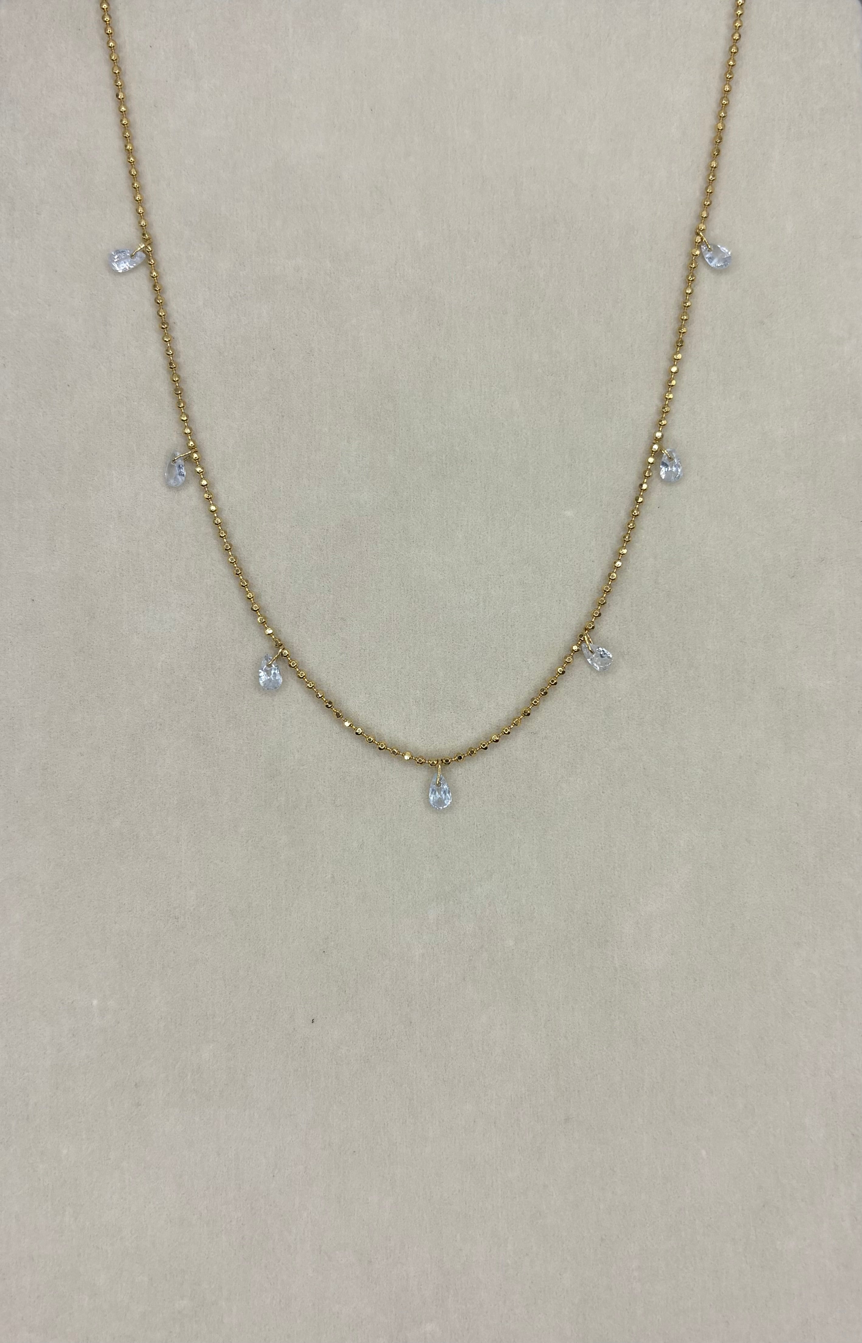Collar Pear Zirconia