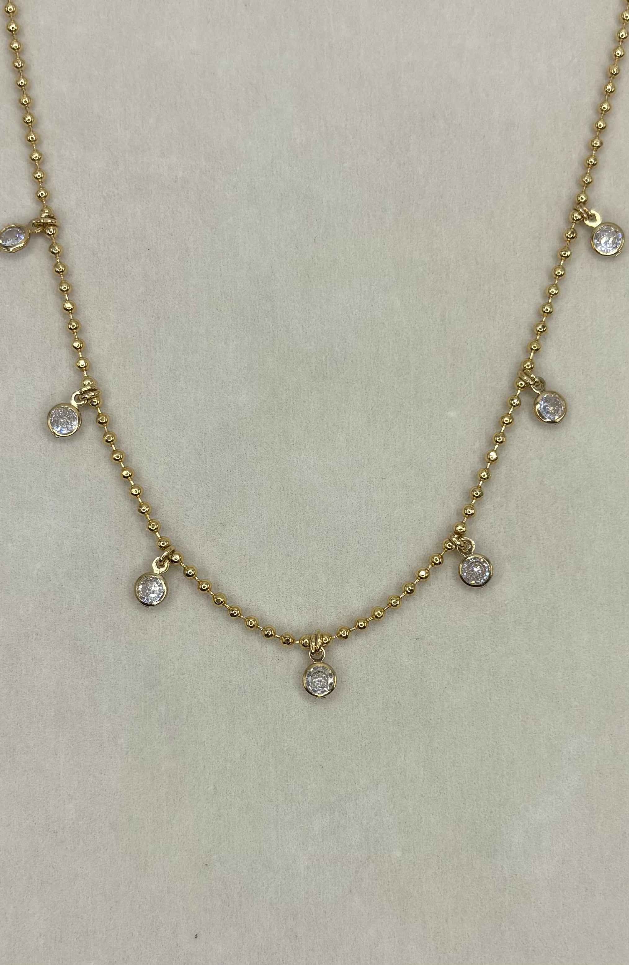 Collar Mini Round Bezel Zirconia