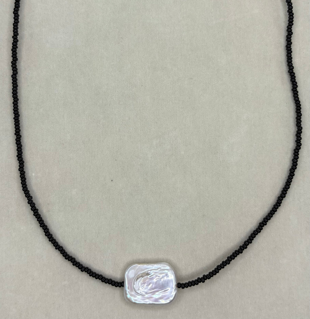 Collar Perla solitaria