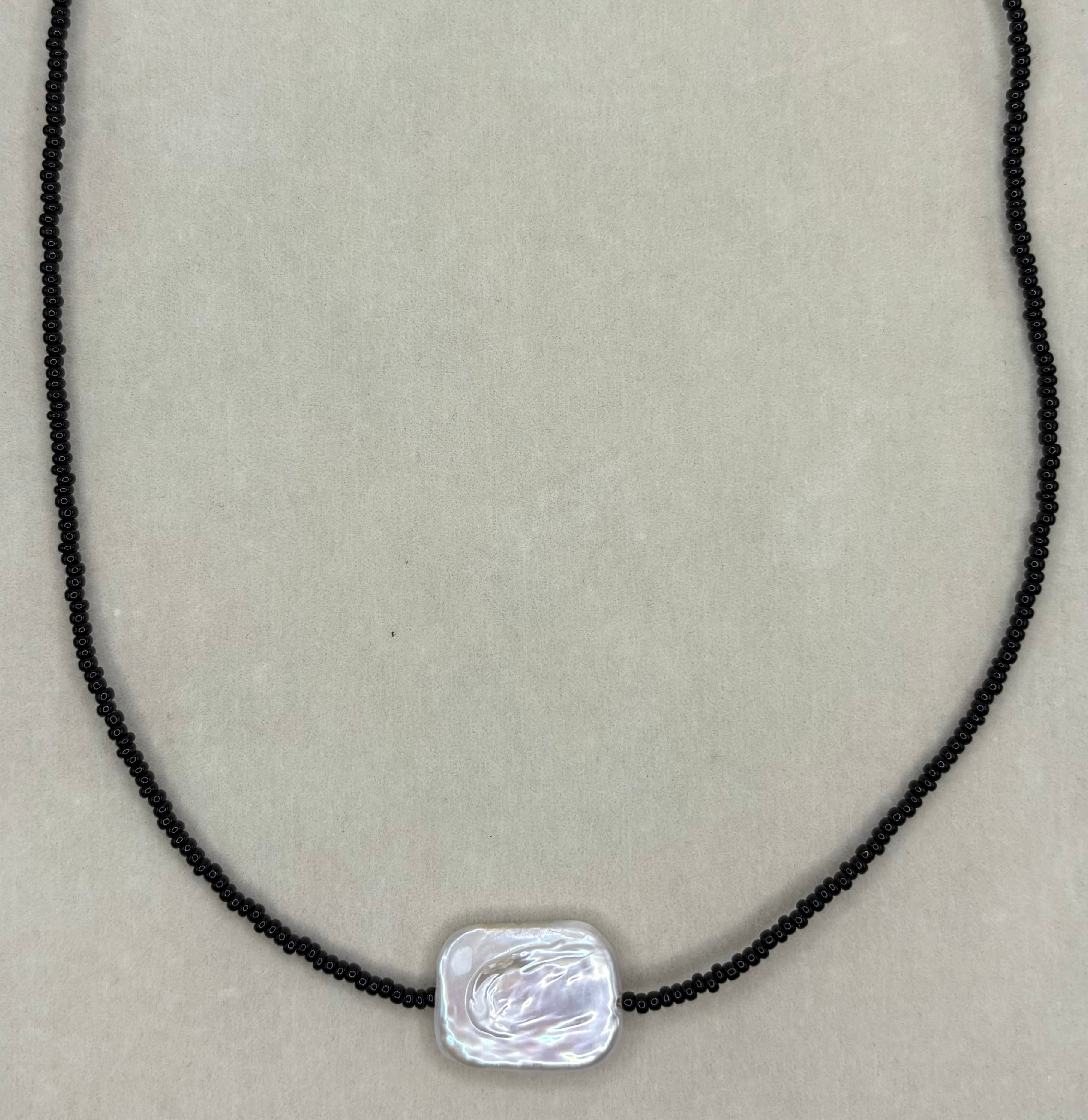 Collar Perla solitaria